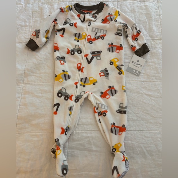 Carter’s Fleece Blanket Sleeper Pajamas NWT 12m - Picture 1 of 3